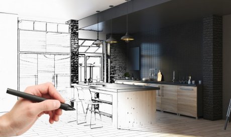 Réalisation de plan 3D d'un projet de cuisine haut de gamme Valence 